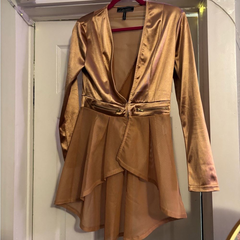 Gold Satin Blouse‼️BOGO‼️